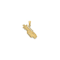 2D Golf Bag Pendant (14K)