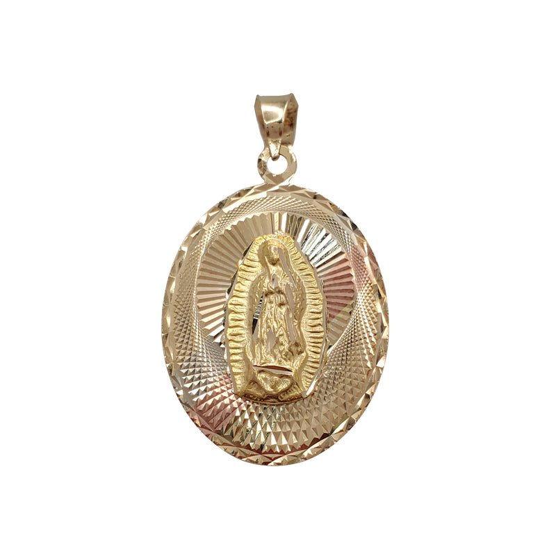 Virgin mary clearance oval necklace