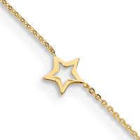 Star Anklet Bracelet (14K)