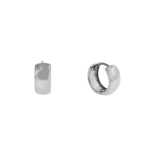 Plain Huggie Earrings (14K)