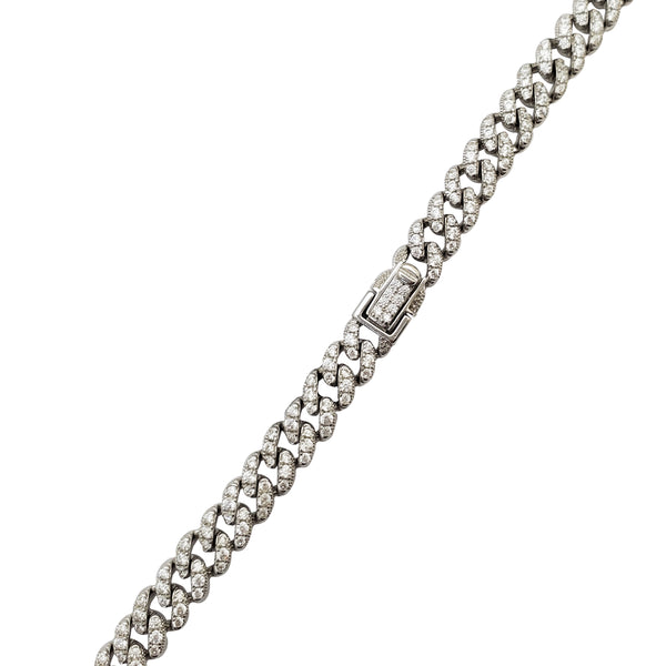 Iced-Out Cuban Chain (Silver)