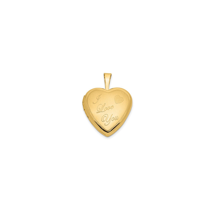 Heart Shape With I Love You Locket Pendant (14K)