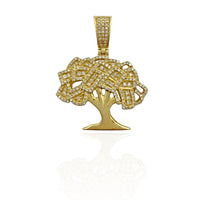 Diamond Money Tree Pendant (14K)