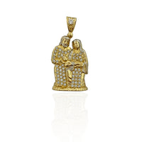 Iced-Out Birth of Jesus Pendant (14K)