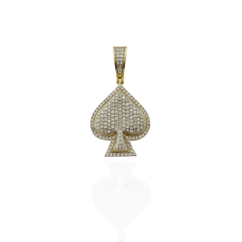 Ace of spades diamond on sale pendant