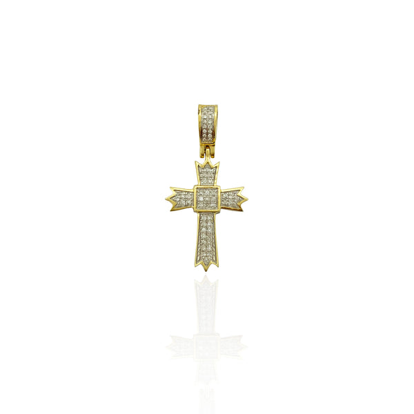 Diamond Cross Pendant (10K).