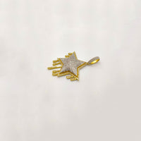 Dripping Diamond Star Pendant (14K)