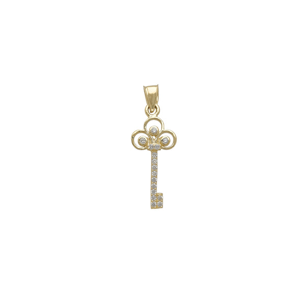 Zirconia Key Pendant (14K)