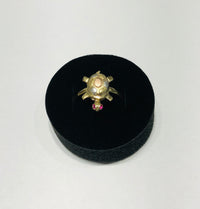 Turtle Tri-Color CZ Ring (14K)