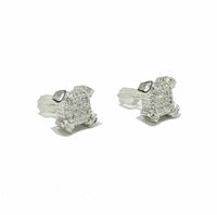 Square Diamond Stud Earring (14K)