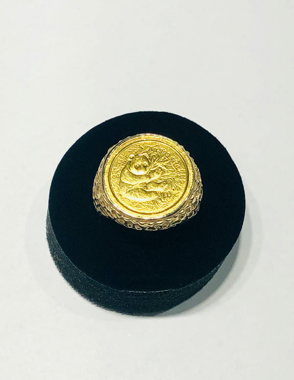 10 Yuan Panda Coin Ring (14K)