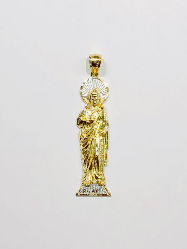 Two-Tone Saint Jude Pendant (14K)