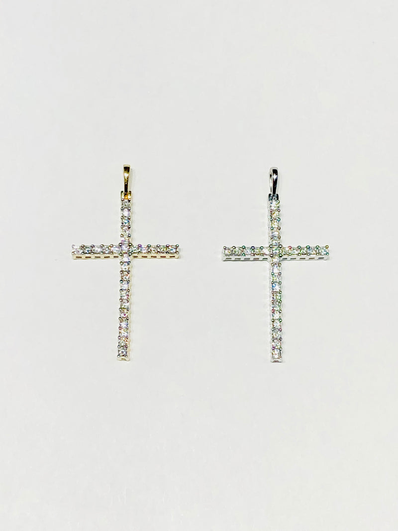 Diamond Cross Pendant (14K)