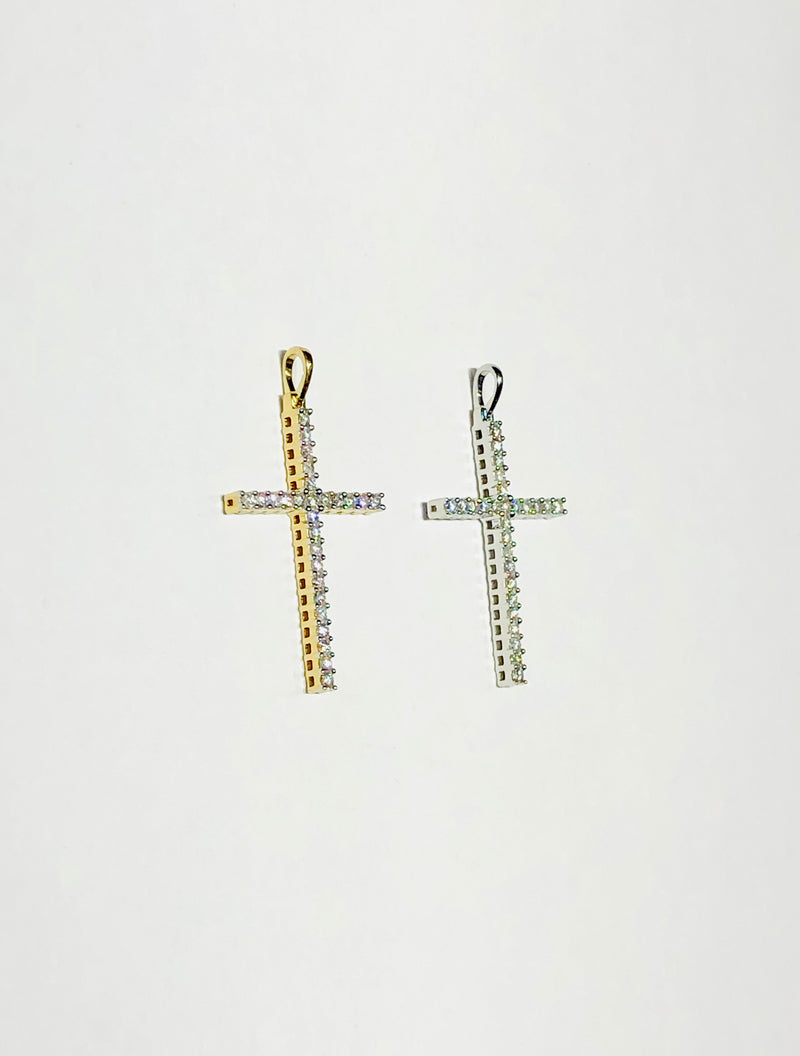 Diamond Cross Pendant (14K)