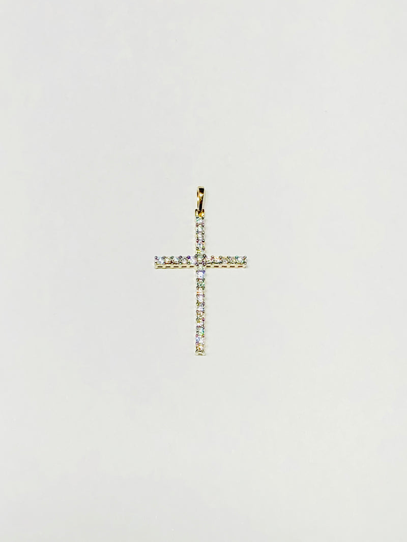 Diamond Cross Pendant (14K)