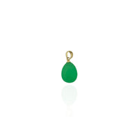 Oval Jade Pendant (14K)