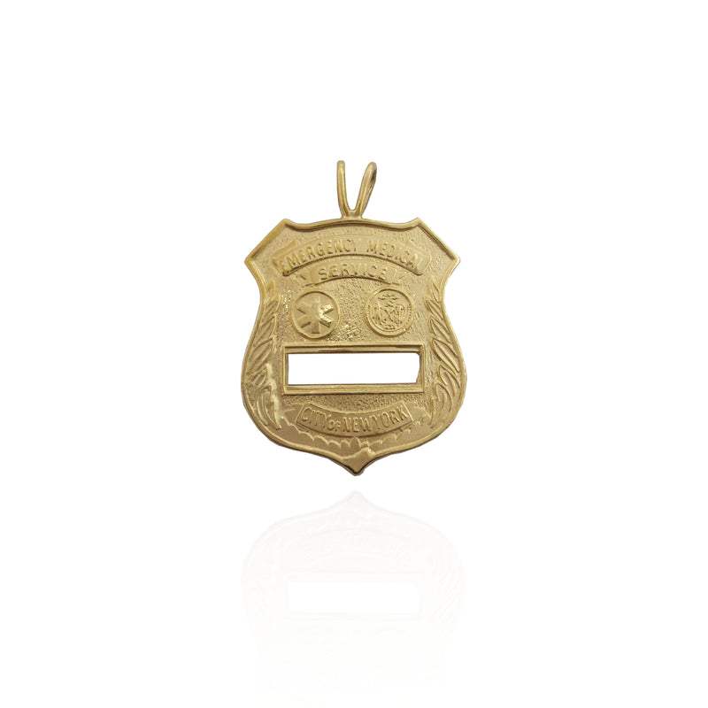 NYC EMS Badge Pendant (14K)