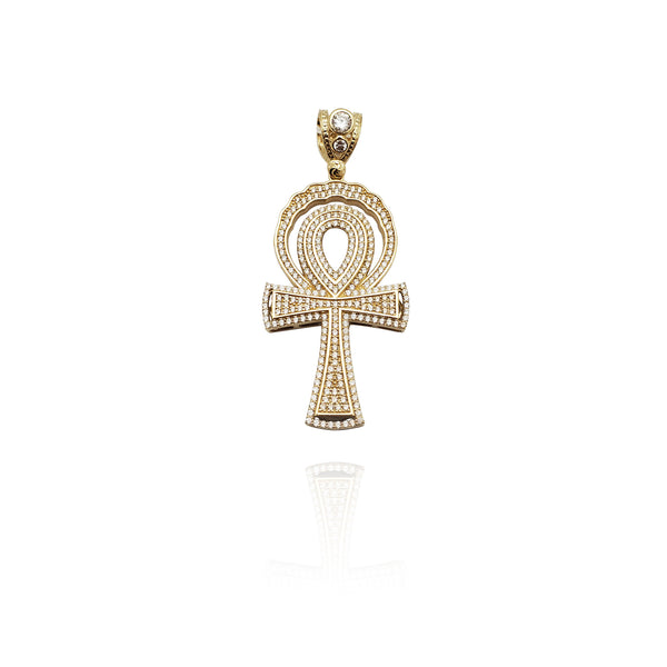 Iced-Out Ankh CZ Pendant (14K) New York Popular Jewelry