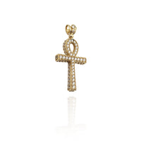 Iced-Out Around Ankh CZ Pendant (14K) New York Popular Jewelry