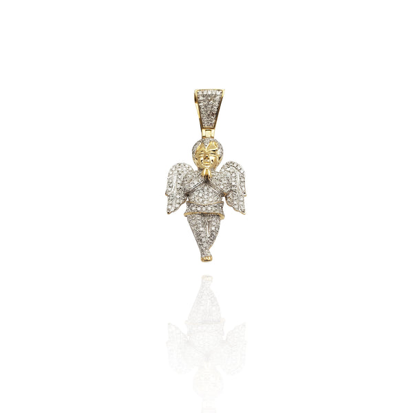 Iced-Out Diamond Angel Pendant (10K) New York Popular Jewelry