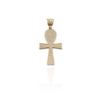 Iced-Out Filled Ankh CZ Pendant (14K) New York Popular Jewelry