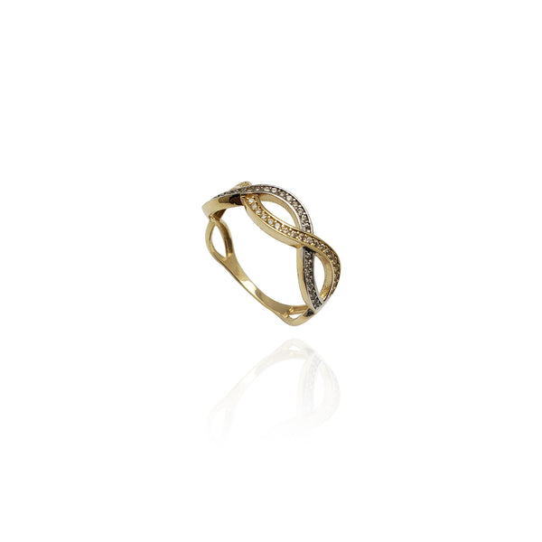 Infinity Helix CZ Band (14K)