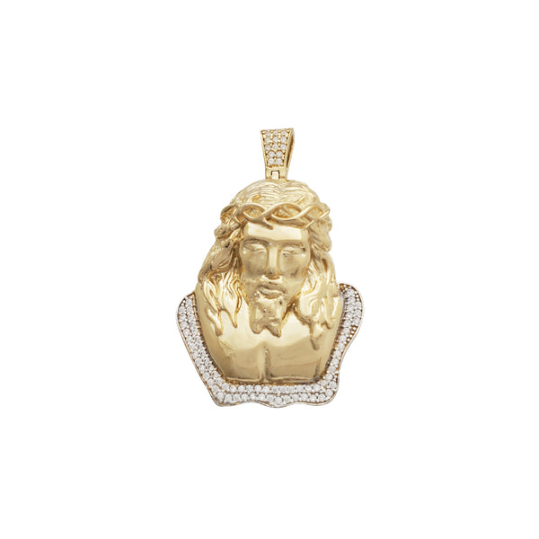 Jesus Bust Pendant (14K)