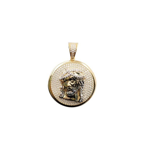 Jesus Face Pendant (14K)