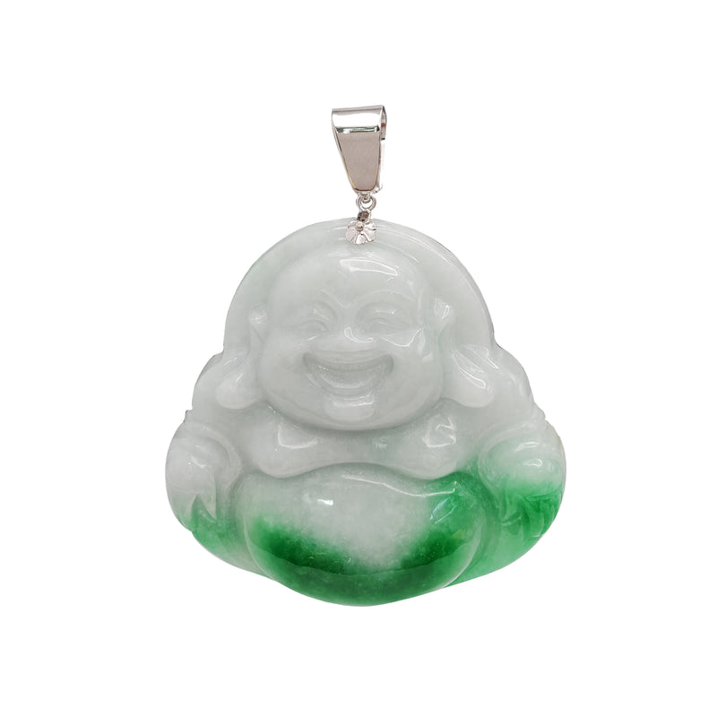 Jade Buddha Pendant (14K)