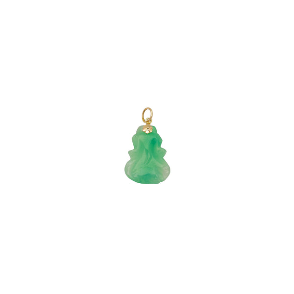 [白菜] Jade Ba Cai Pendant (14K) Popular Jewelry New York