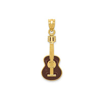 3-D Enameled Guitar Pendant (14K)