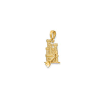 3-D Sand Castle & Shovel Charm (14K)