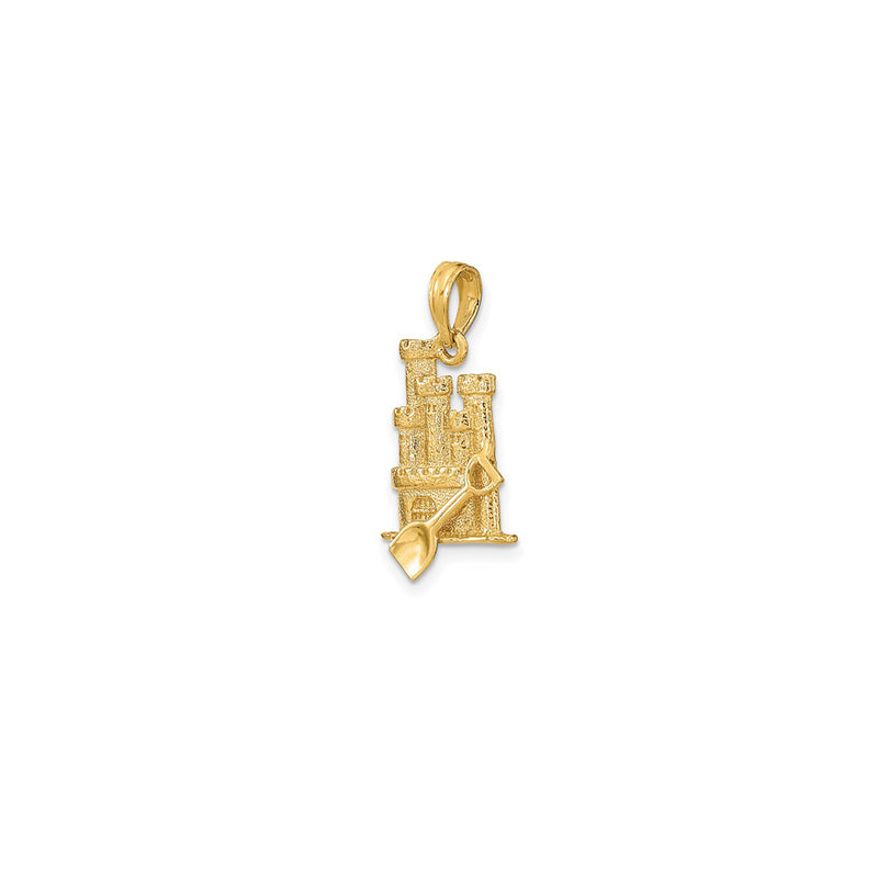 3-D Sand Castle & Shovel Charm (14K)