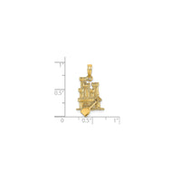 3-D Sand Castle & Shovel Charm (14K)