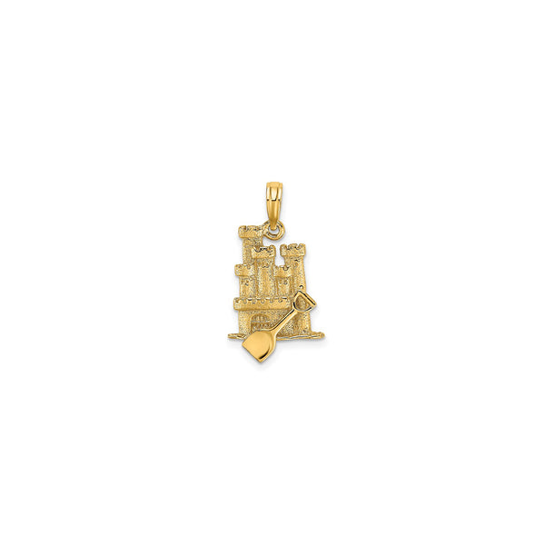 3-D Sand Castle & Shovel Charm (14K)