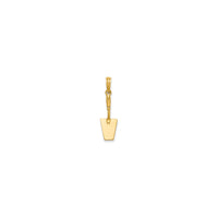 3-D Concrete Spatula Tool Pendant (14K)