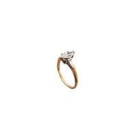 Diamond Marquise and Baguette Engagement Ring (14K)