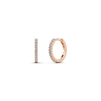 [Baby/Kids] Diamond Micropave Huggie Earrings (14K)