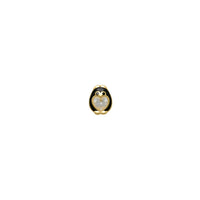 Zirconia & Enamel Black Penguin Ear Piercing (14K)