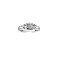 Diamond Cushion Halo Engagement Ring (14K)