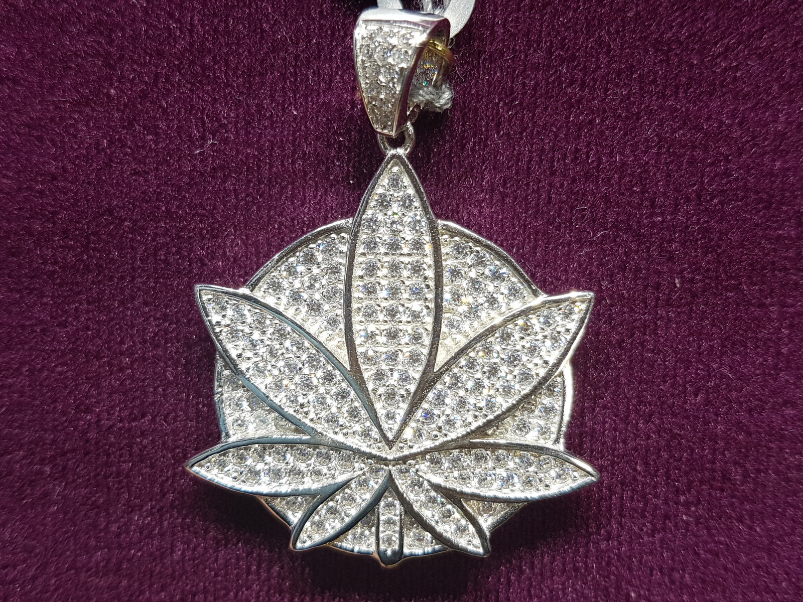 Real Cannabis leaf in silver, Cannabis leaf pendant deals FloraworldwideUS Follow