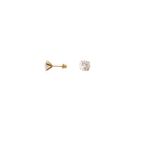 Martini Claw Stud Earrings (14K)