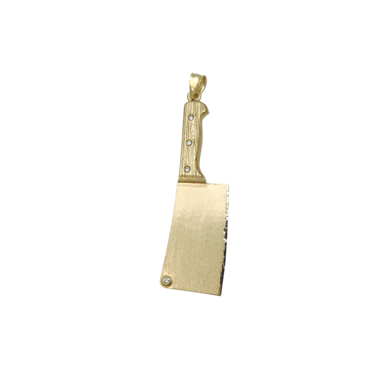 Diamond Cleaver Pendant (14K)