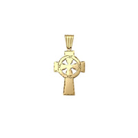 Orthodox Engraved Texture Cross Pendant (14K) Popular Jewelry New York