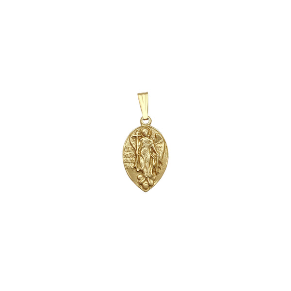 Oval Guardian Angel Pendant (14K) Popular Jewelry New York