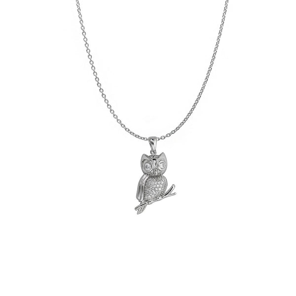 Owl Necklace (Silver)