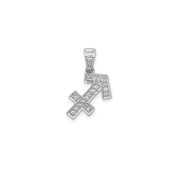 Diamond Sagittarius Zodiac Sign Pendant (14K)