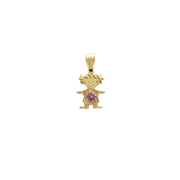 [Girl] Zirconia Little Kid Pendant (14K)