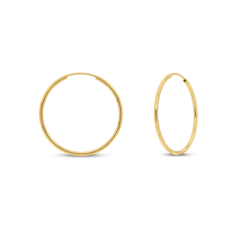 Buy Antique Plain Gold Earring With Gold Plating 217164 | Kanhai Jewels