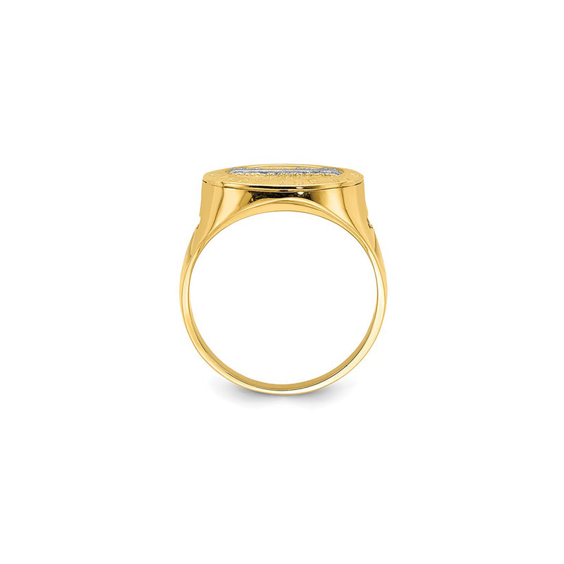 Two-Tone Last Supper Men's Ring (14K)